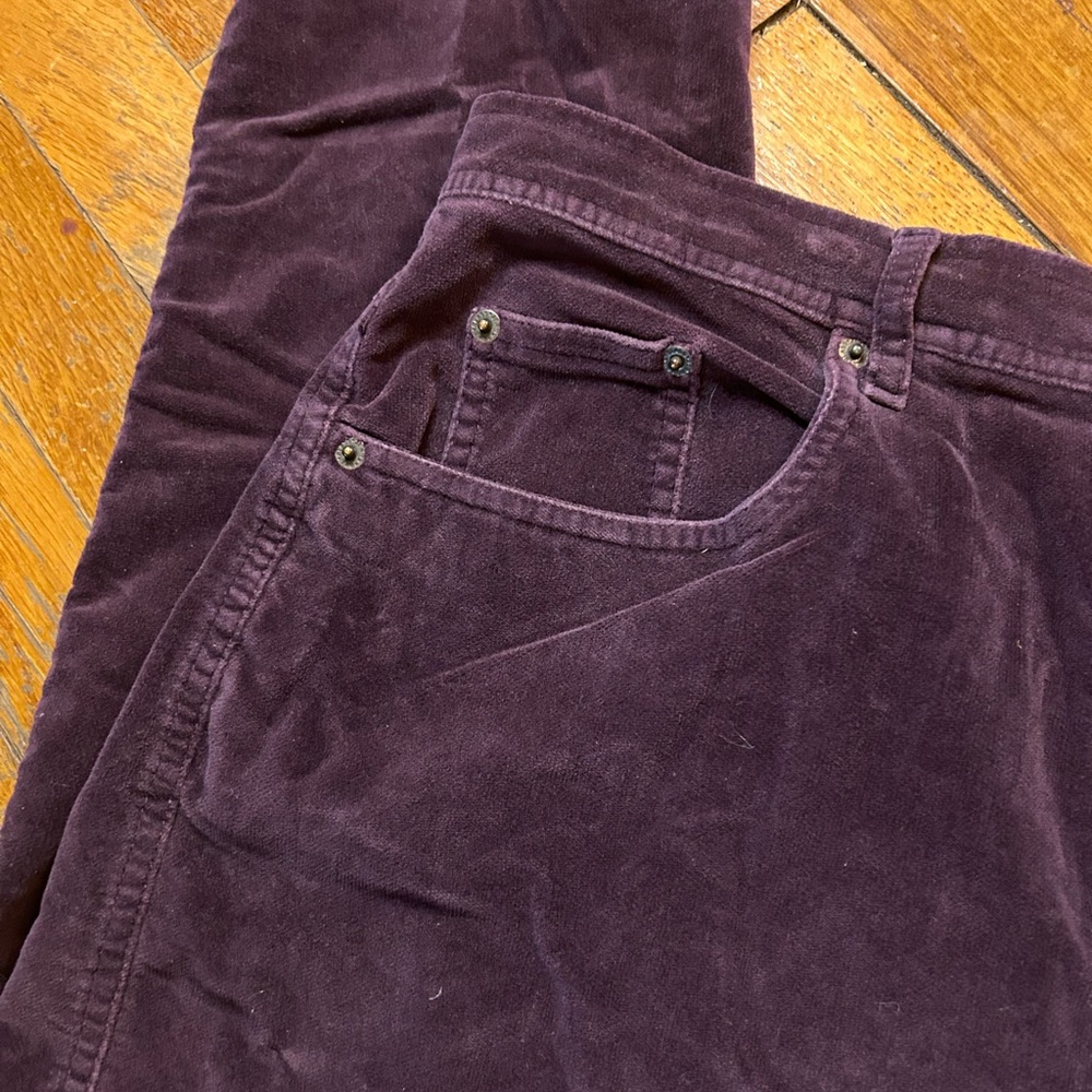 Bill Blass Deep Purple Stretch Velvet - Picture 2 of 8